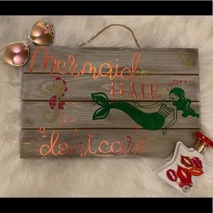 MERMAID HAIR DON’T CARE WALL ART